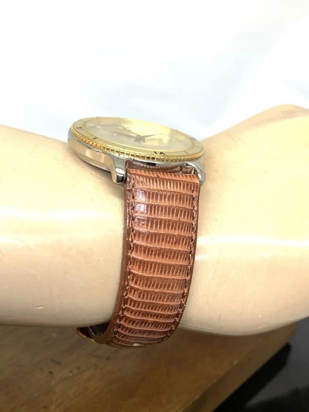 Waltham Men's Watch Vintage Liberty Kennedy USA 1968 Coin Quartz Brown Strap